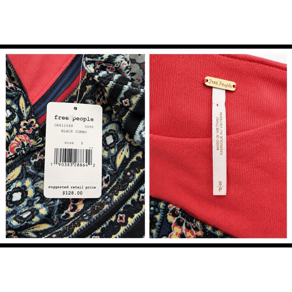 Free People NWT Small Women's Stepping Out Dress Tunic Sweater Dress Knit $128 - Picture 6 of 7
